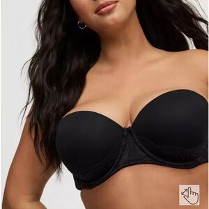 Bombshell Everyday Strapless Push-Up Bra Torrid Black